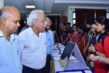 Honorable director Sir and Prof. A.K. Katiyar interacting with students during Induction 2019 