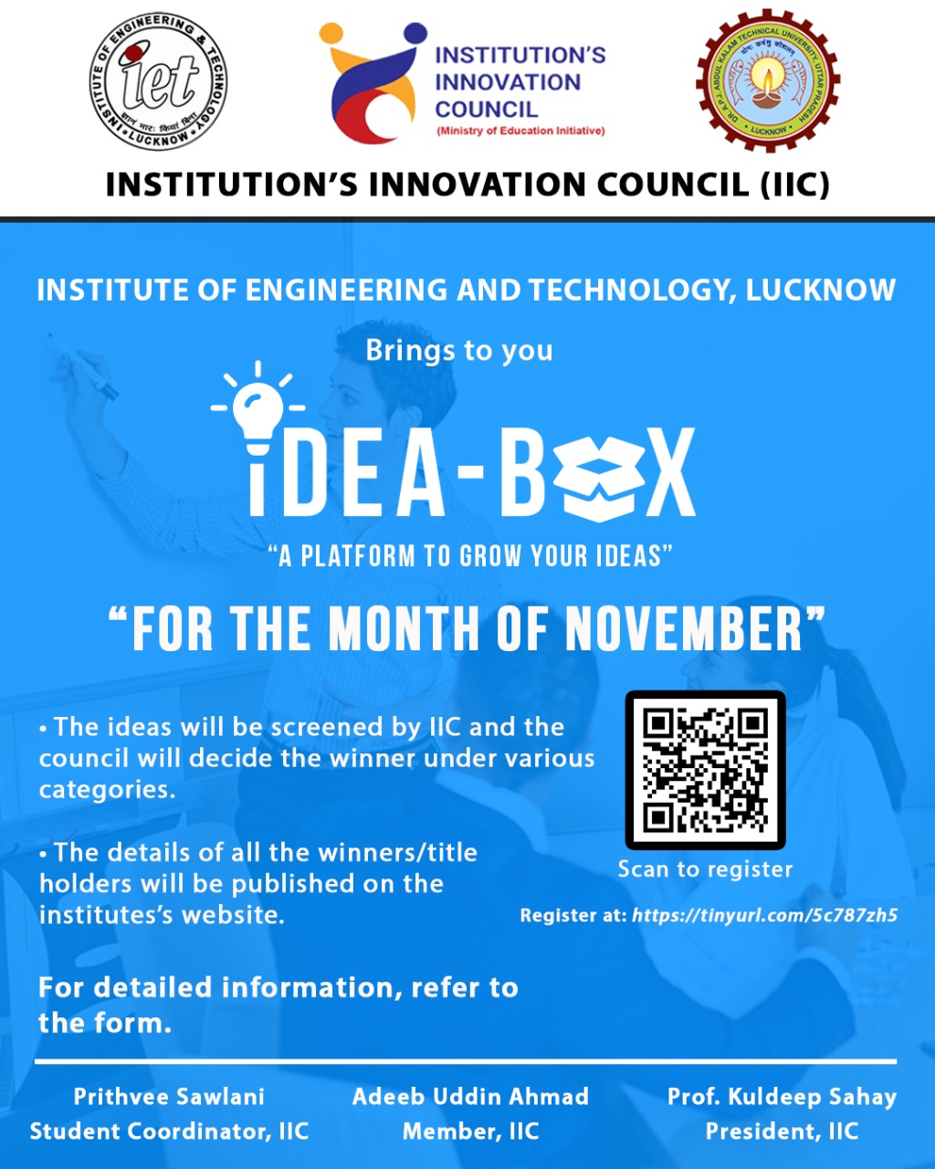 IIC IDEA BOX November